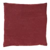 Kussen met blokjes - bordeauxrood - 60x60 cm