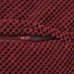 Kussen met blokjes - bordeauxrood - 60x60 cm