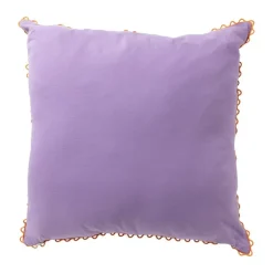 Kussen met print - paars - 45x45 cm