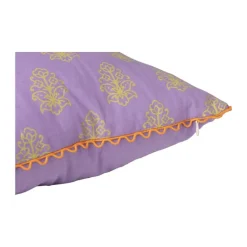 Kussen met print - paars - 45x45 cm