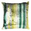 Kussen pailletten - groen - 45x45 cm