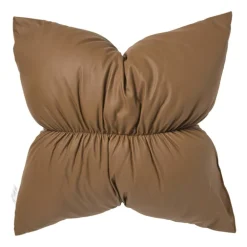 Kussen puf - bruin - 42x42 cm