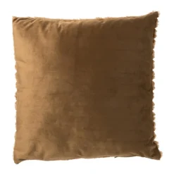 Kussen rib - bruin - 45x45 cm