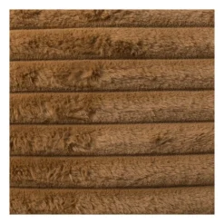 Kussen rib - bruin - 45x45 cm