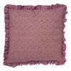 Kussen ruches - roze - 45x45 cm