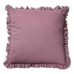 Kussen ruffles - roze - 45x45 cm