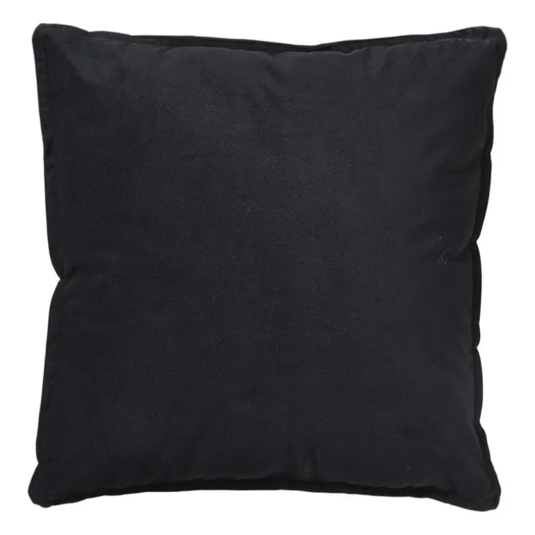 Kussen velvet - zwart - 45x45 cm