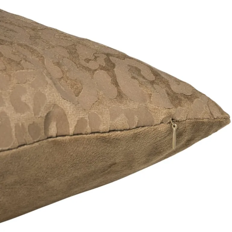 Kussen velvet animal - bruin - 45x45 cm