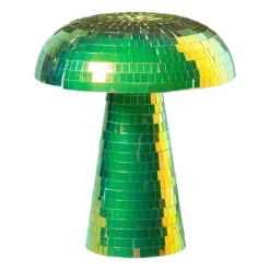 Lamp disco paddenstoel - groen - ø15x18 cm