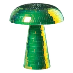 Lamp disco paddenstoel - groen - ø15x18 cm