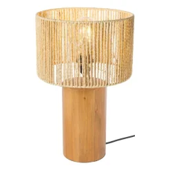 Lampenkap gevlochten - papier/staal - ø28x18 cm