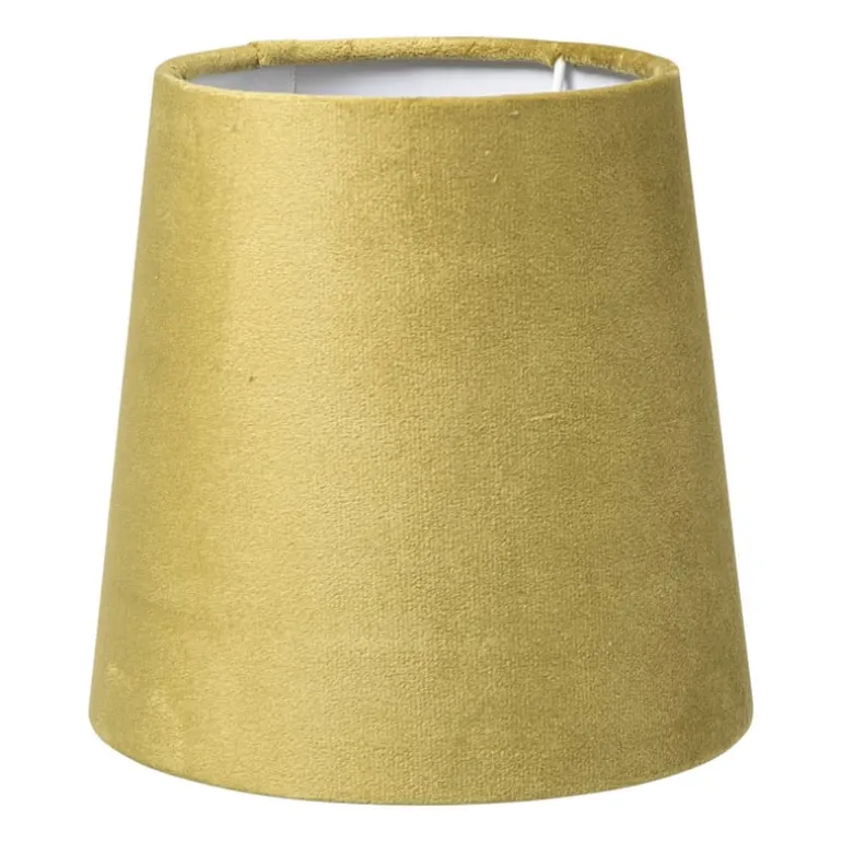 Lampenkap taps mini - geel - ø17x13 cm