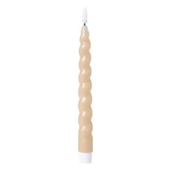 LED dinerkaars twist - beige - ø2.5x24.5 cm