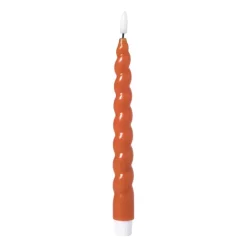LED dinerkaars twist - oranje - ø2.5x24.5 cm