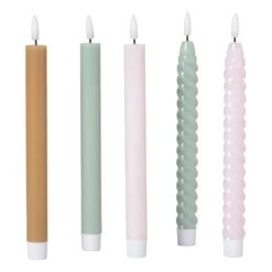 LED dinerkaars twist smal - groen - ø2.5x24.5 cm