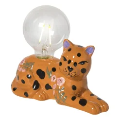 LED lamp tijger - multikleur - 12.5x18.5x9 cm