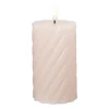 LED stompkaars groot twist - roze - ø7x12 cm