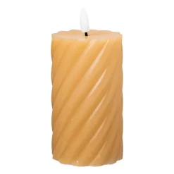 LED stompkaars groot twist - taupe - ø7x12 cm