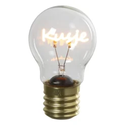 Ledlampje kusje - oranje - ø7x12 cm