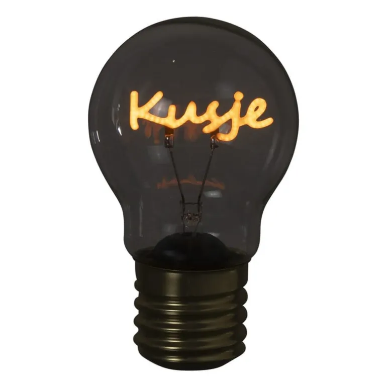 Ledlampje kusje - oranje - ø7x12 cm