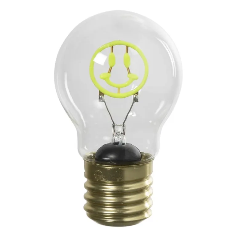 Ledlampje smiley - groen - ø7x12 cm