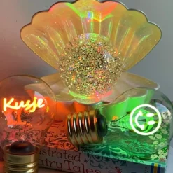 Ledlampje smiley - groen - ø7x12 cm