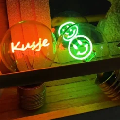 Ledlampje smiley - groen - ø7x12 cm