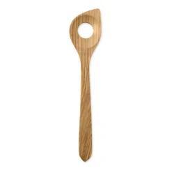 Lepel met gat olijfhout