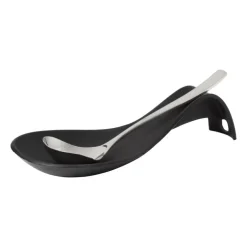 Lepelhouder siliconen - zwart