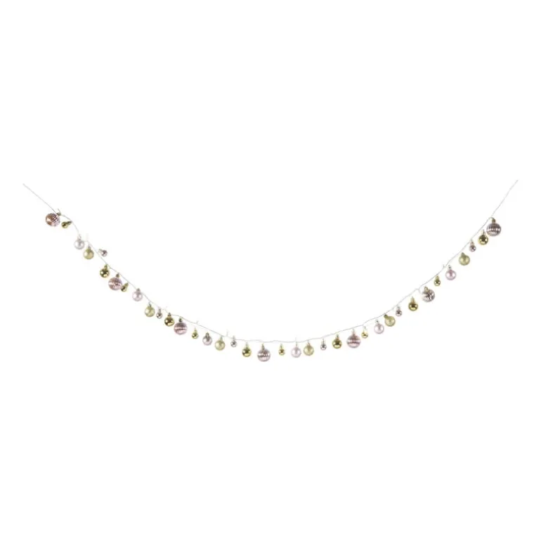 Lichtslinger met kerstballen - 20 LED - 210 cm