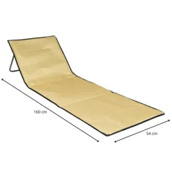 Ligbed Miami - geel - 160x54 cm