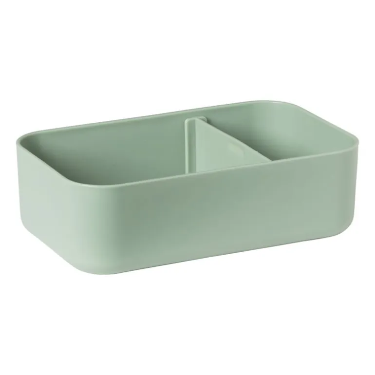 Lunchbox met elastiek - groen - 6.8x19x12 cm