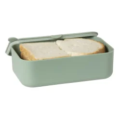 Lunchbox met elastiek - groen - 6.8x19x12 cm