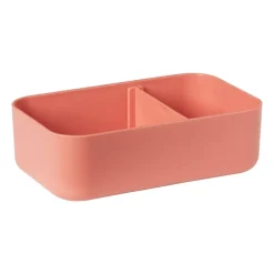 Lunchbox met elastiek - roze - 6.8x19x12 cm