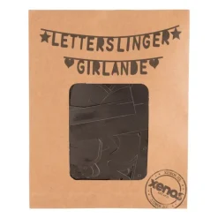 Maak je eigen letterslinger - zwart