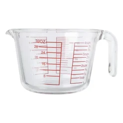 Maatbeker - glas - 1 liter