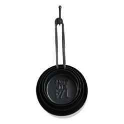 Maatlepels industrial - zwart - 4 stuks