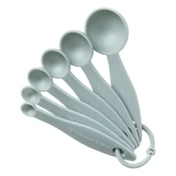 Maatlepeltjes - blauw - set van 6