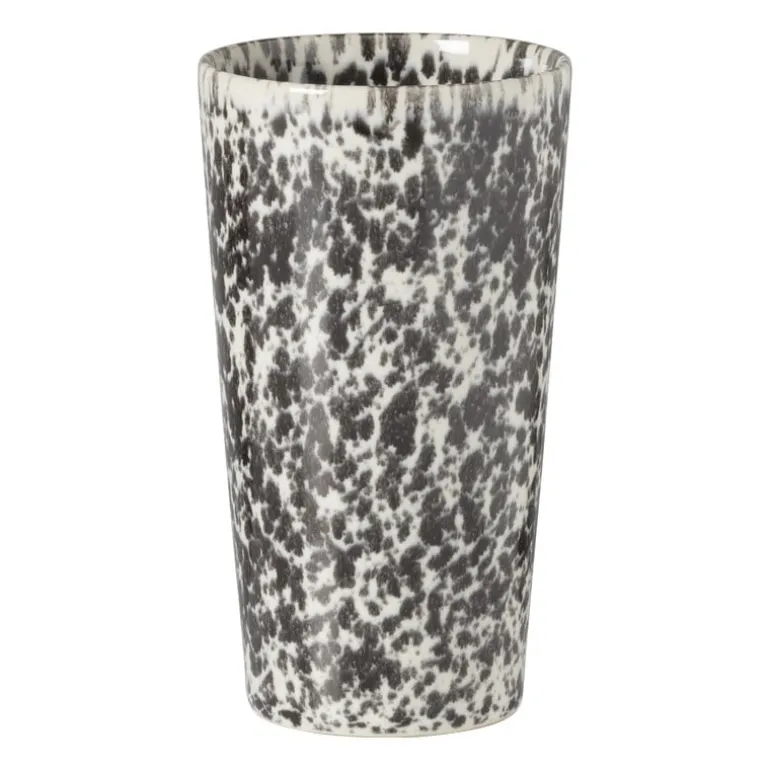 Macchiato mok Roots - zwart/wit - 275 ml