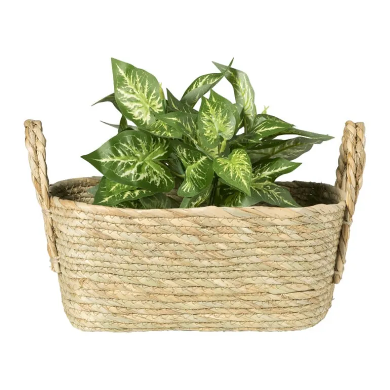 Mand Basix rechthoek - 13x30x23 cm - naturel