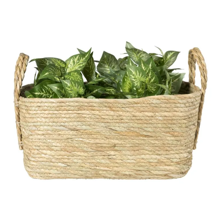 Mand Basix rechthoek - 18x40x30 cm - naturel