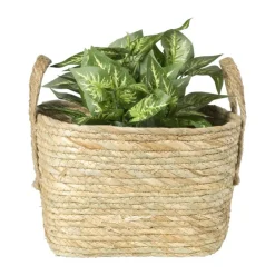 Mand Basix vierkant - 26x26x26 cm - naturel