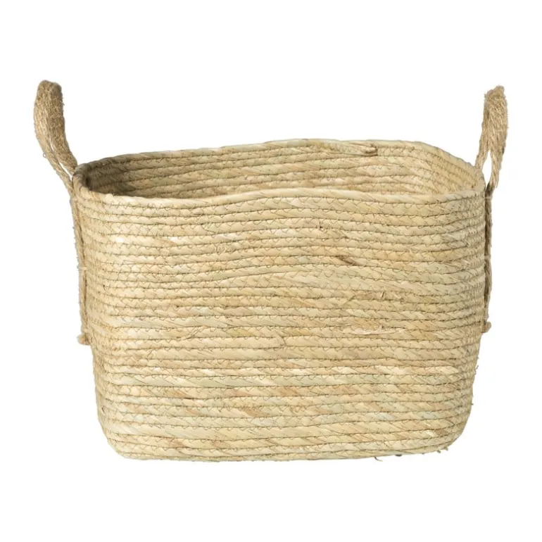 Mand Basix vierkant - 34x34x34 cm - naturel