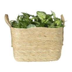 Mand Basix vierkant - 34x34x34 cm - naturel