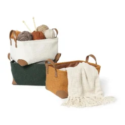 Mand boucle - bruin - 17x33x23 cm