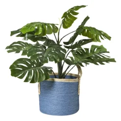 Mand colors - blauw/bruin - ø21x18 cm