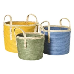 Mand colors - blauw/bruin - ø21x18 cm