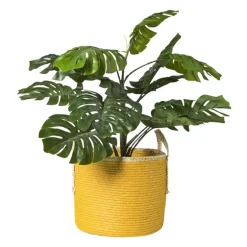 Mand colors - geel/bruin - ø21x18 cm