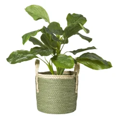 Mand colors - groen/bruin - ø21x18 cm