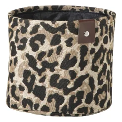 Mand luipaard - bruin/zwart - ø18x15 cm
